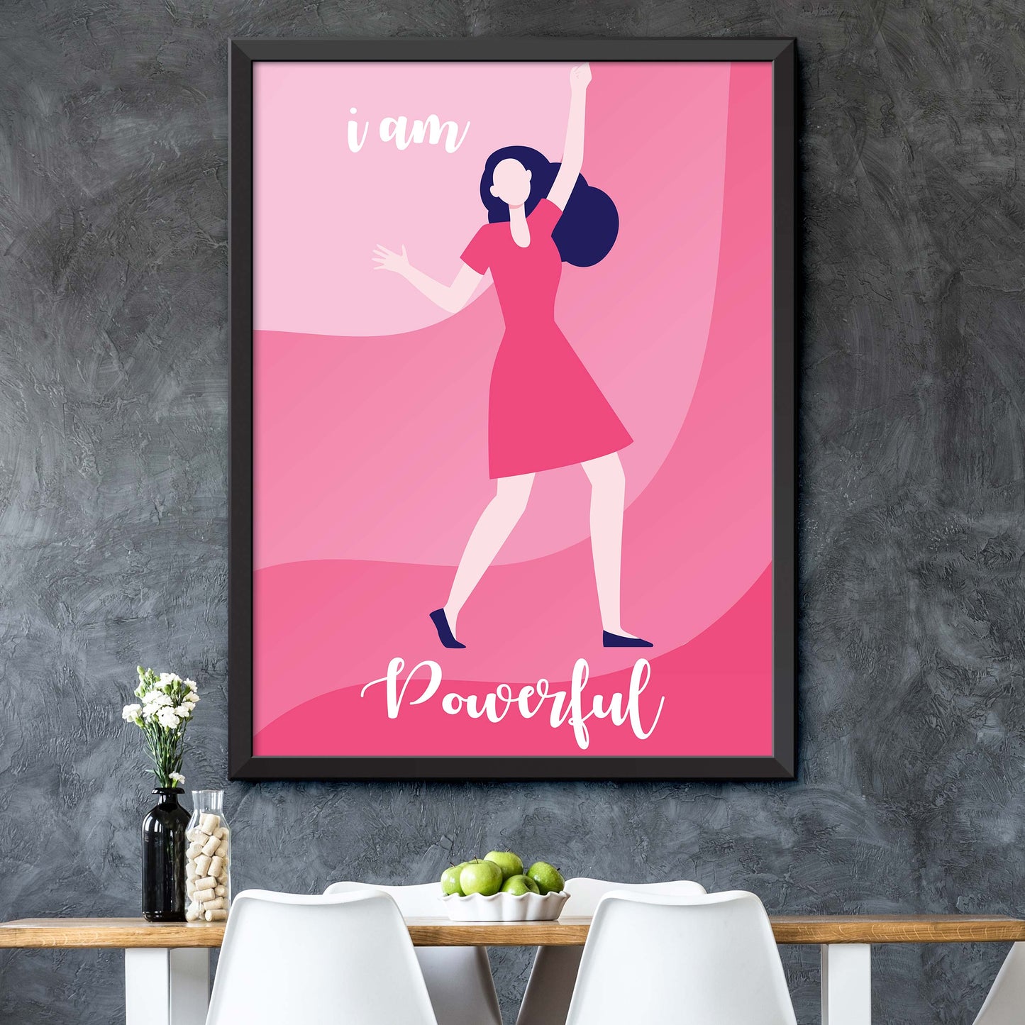 Pink I Am Powerful Poster