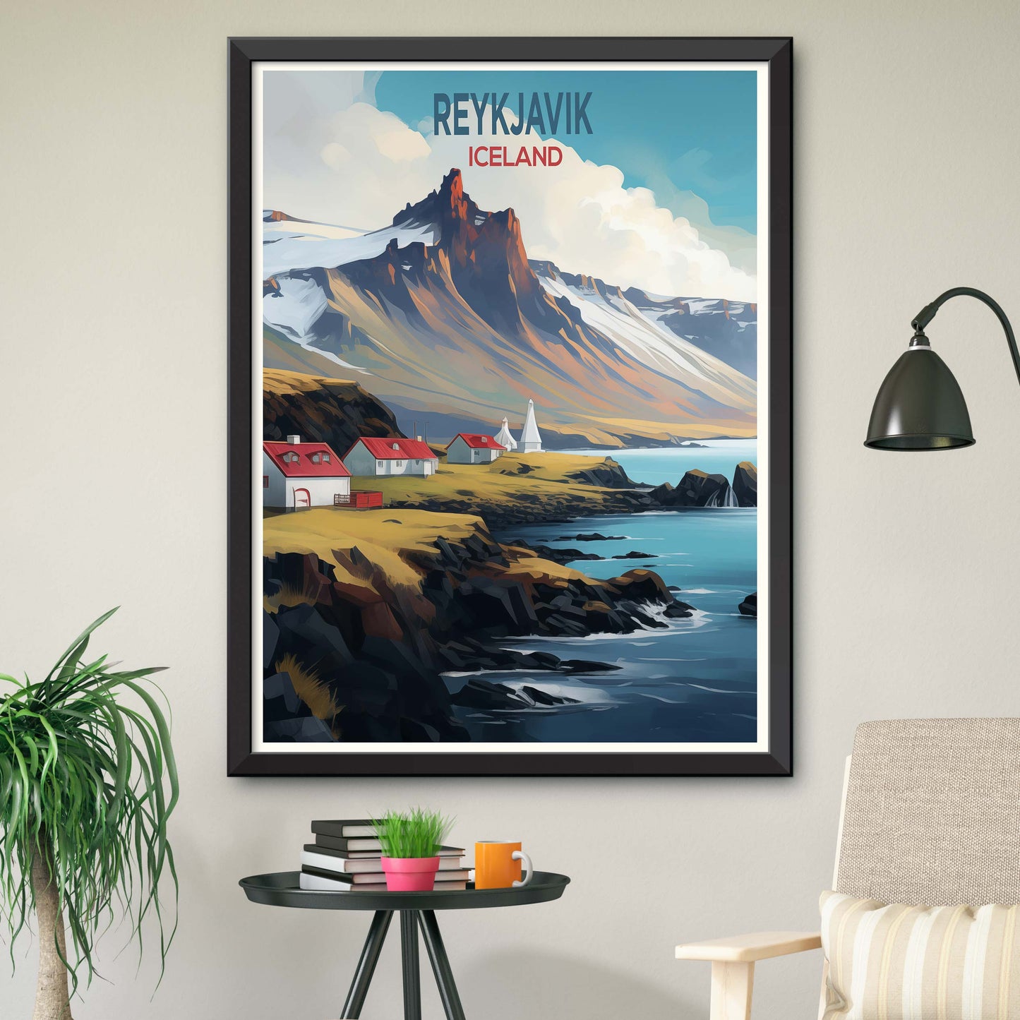 Reykjavik Print - Iceland, Reykjavik Poster, Home Decor, Gift Print or Canvas