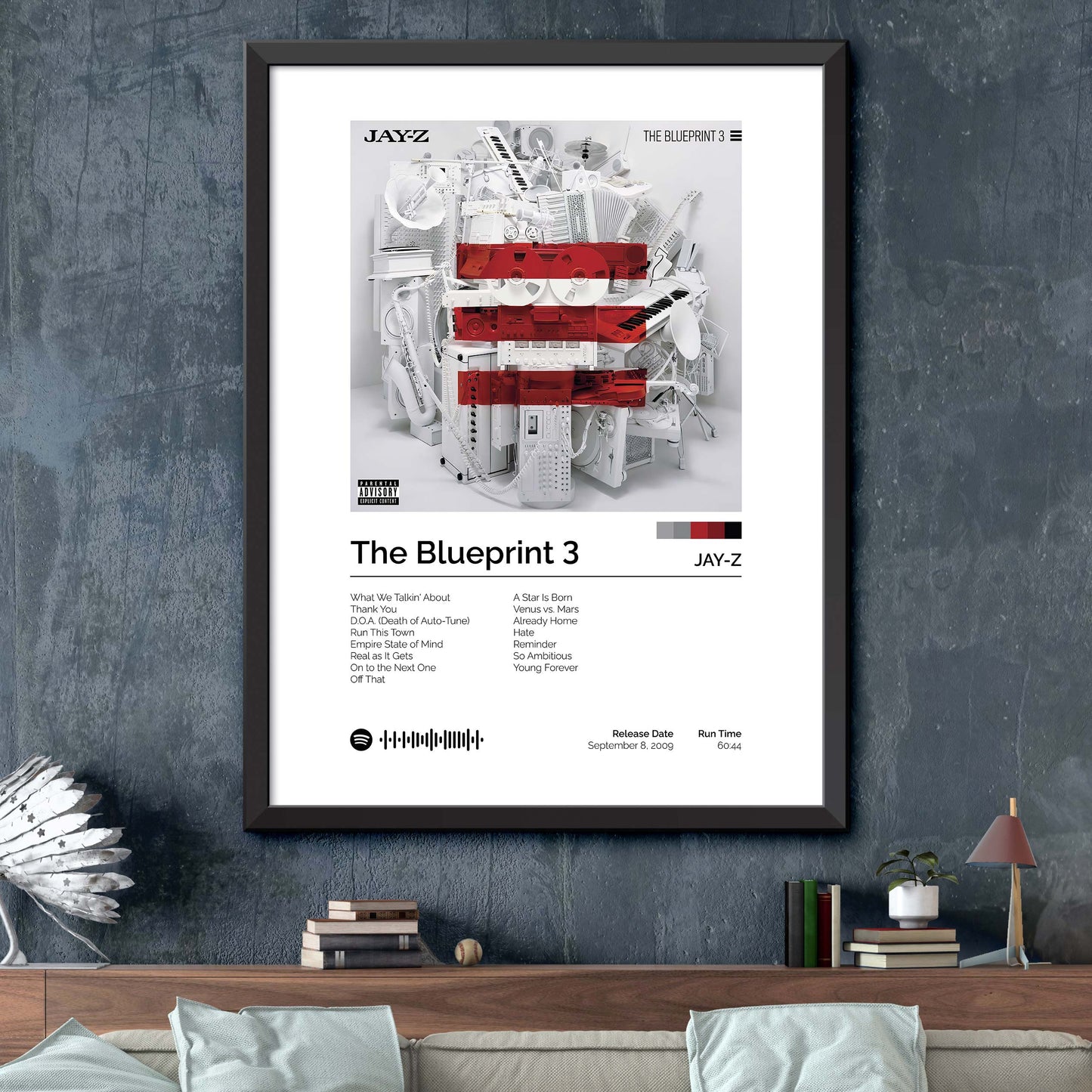 JAY-Z - The Blueprint 3 Album Cover Print