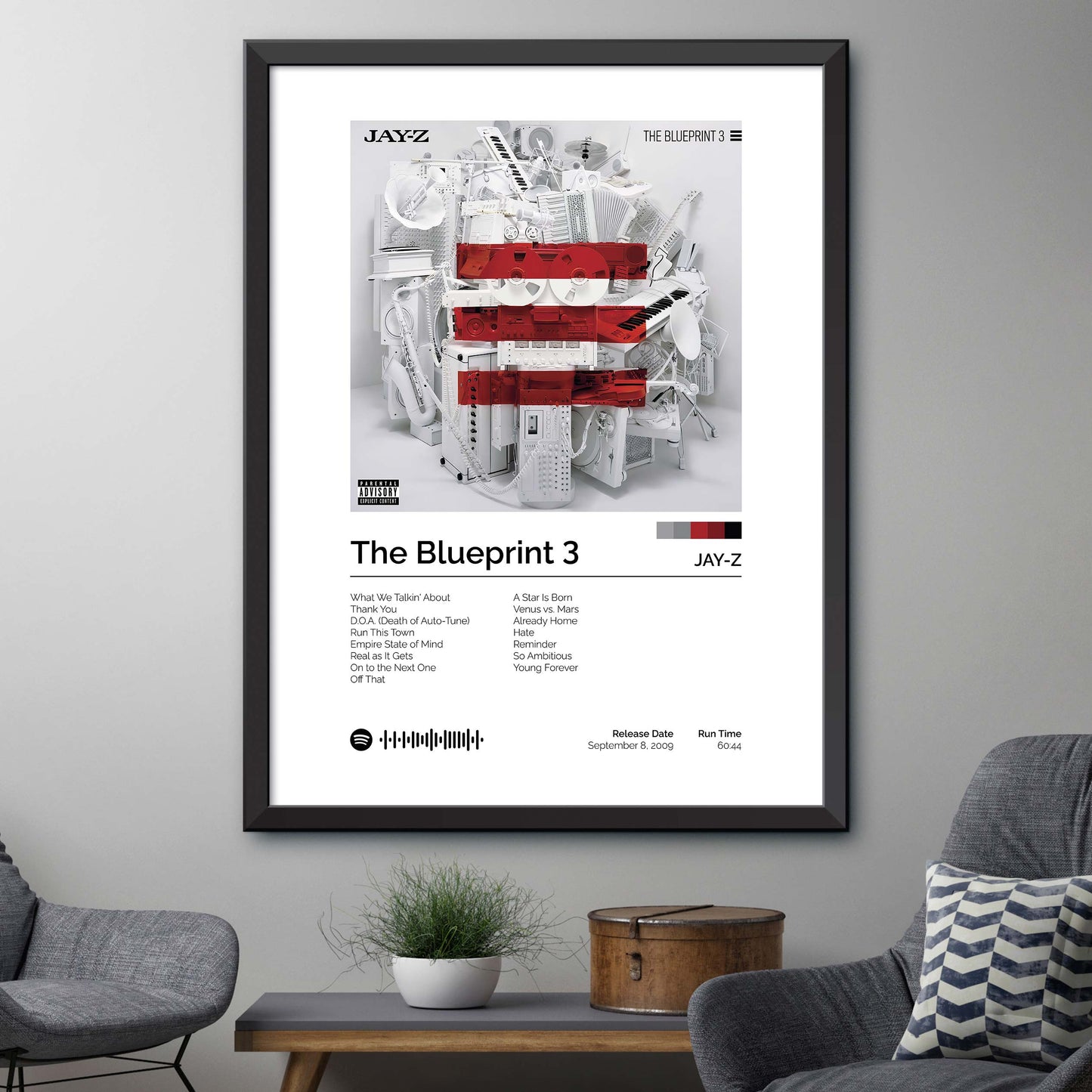 JAY-Z - The Blueprint 3 Album Cover Print