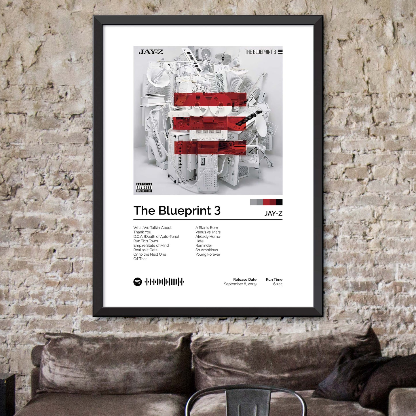 JAY-Z - The Blueprint 3 Album Cover Print