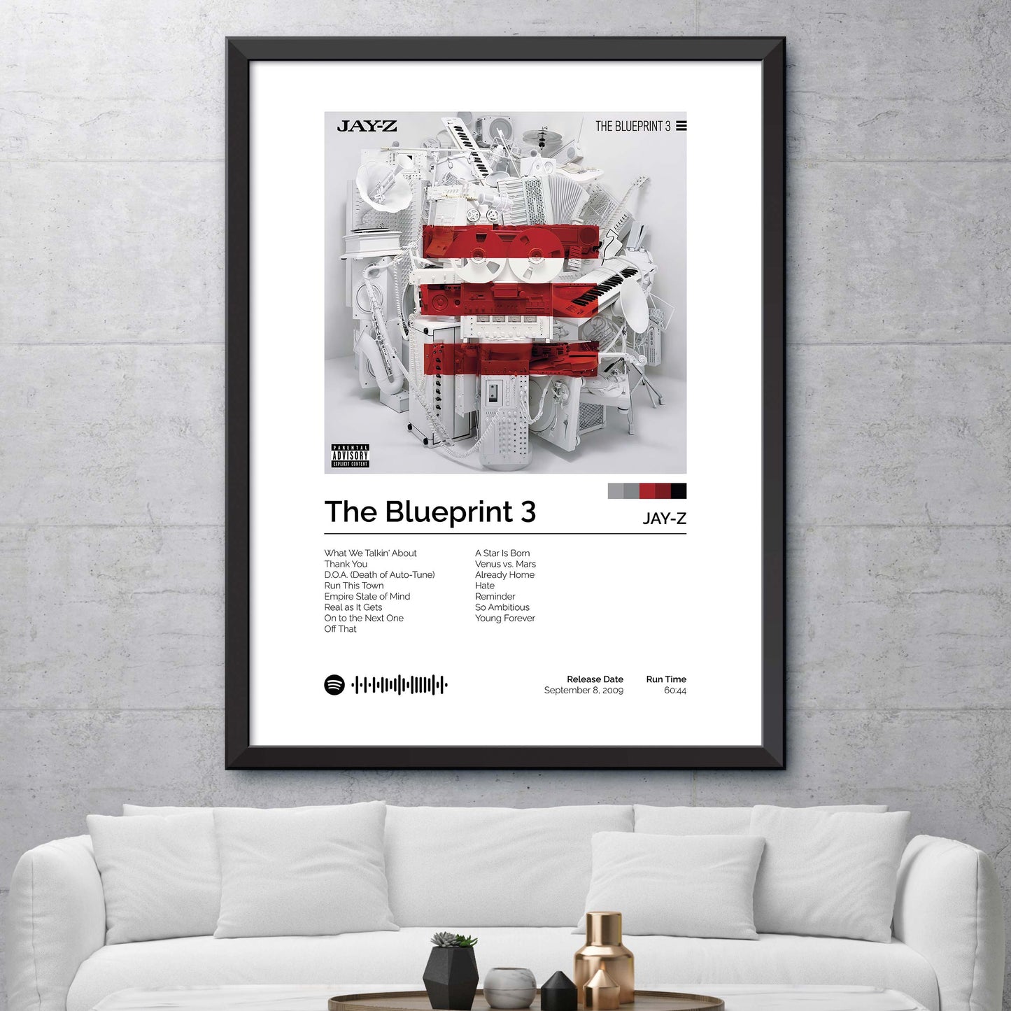 JAY-Z - The Blueprint 3 Album Cover Print