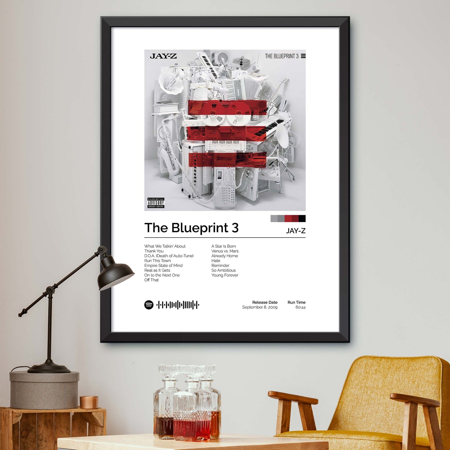 JAY-Z - The Blueprint 3 Album Cover Print