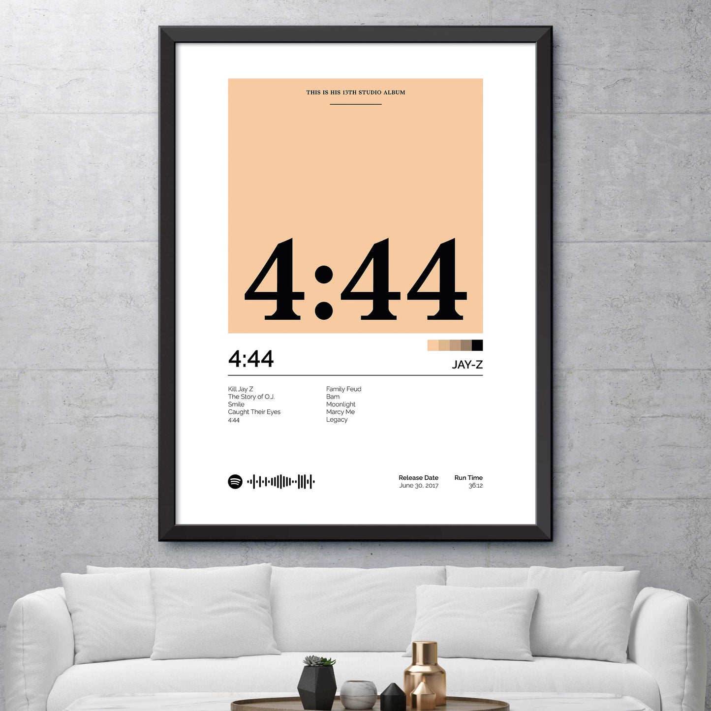 Jay-Z - 444 Album Cover Print