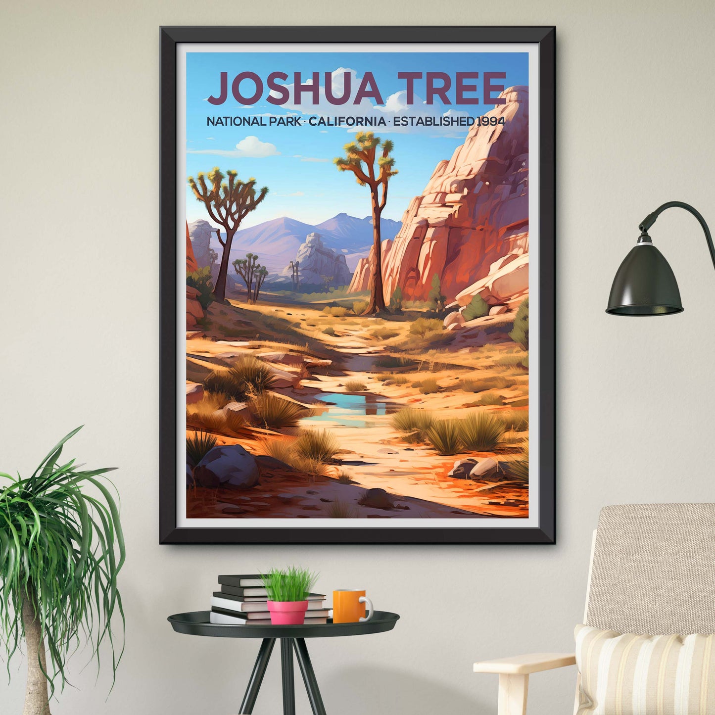 Joshua Tree National Park California Travel Print Gift Hiking Wall Art Home Decor Poster