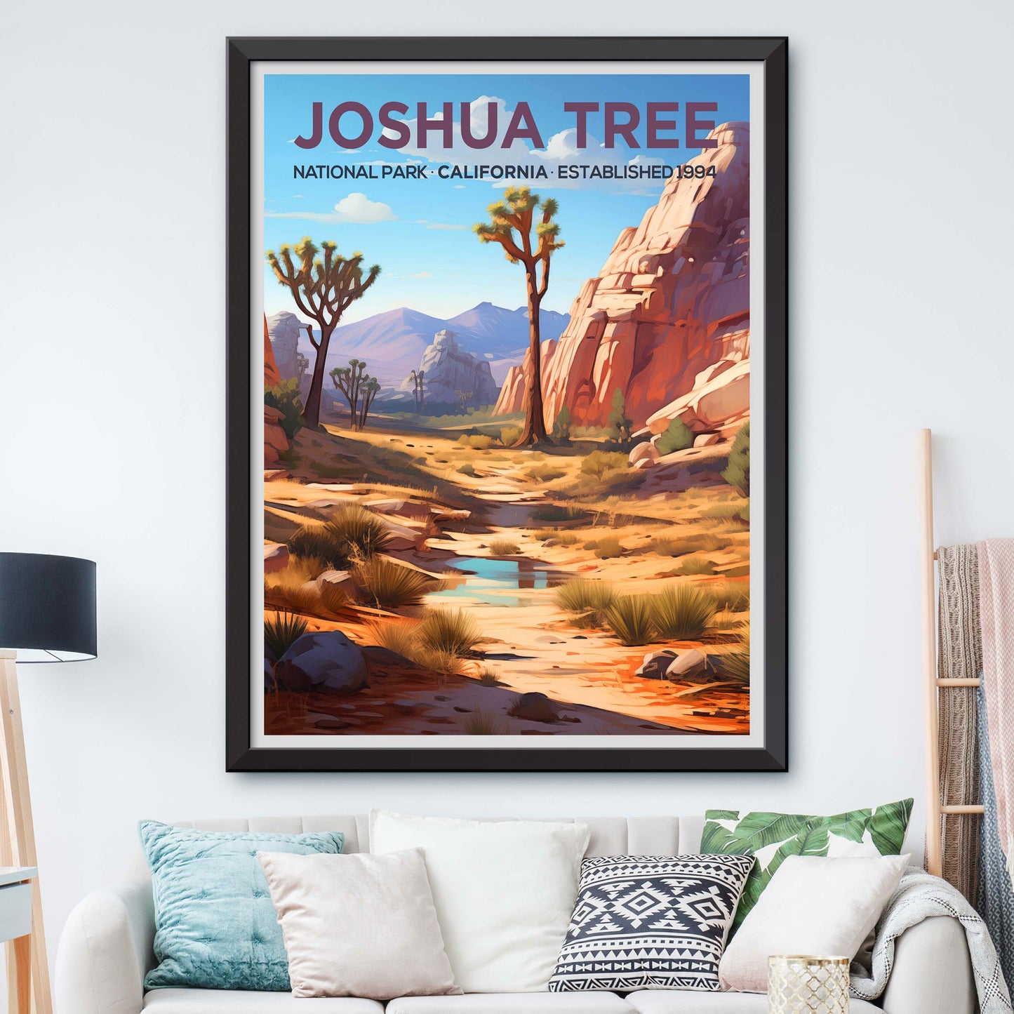 Joshua Tree National Park California Travel Print Gift Hiking Wall Art Home Decor Poster