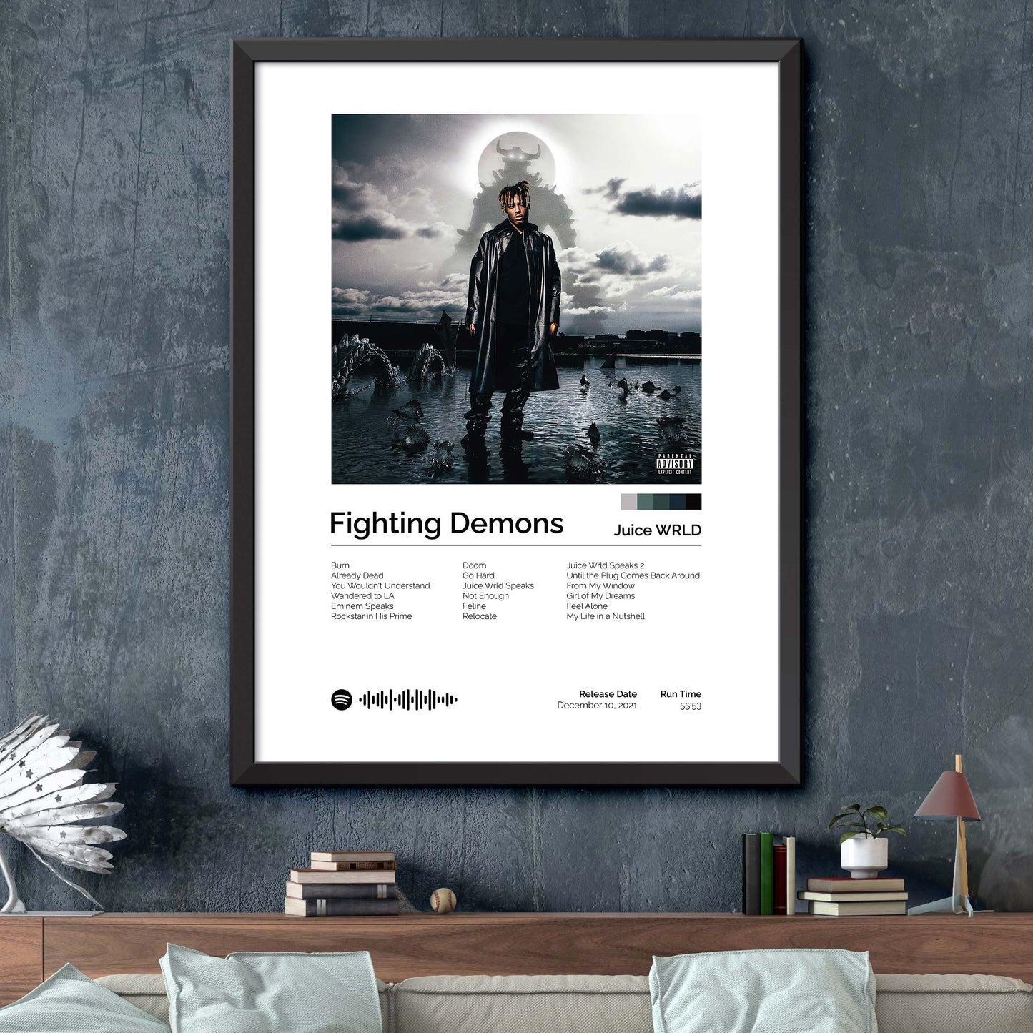 Juice WRLD - Fighting Demons Album Cover Print