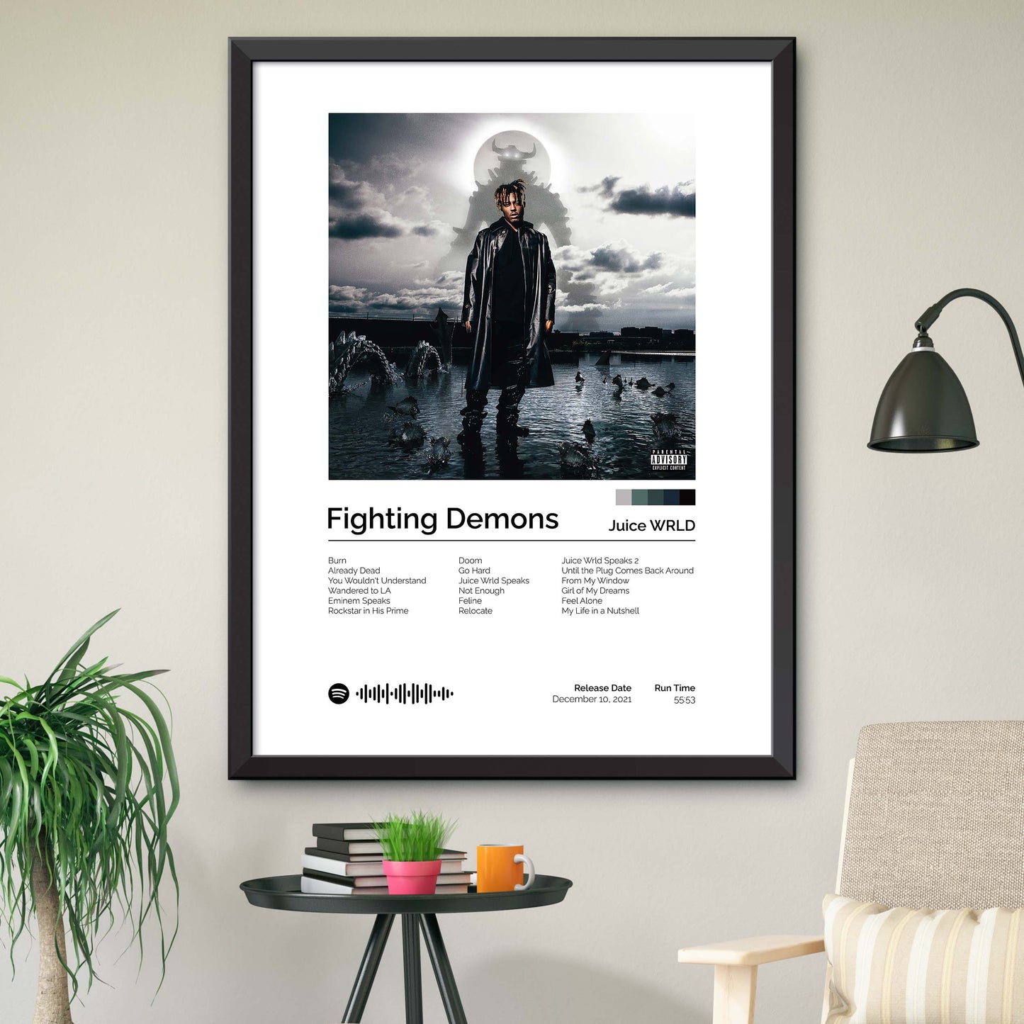 Juice WRLD - Fighting Demons Album Cover Print