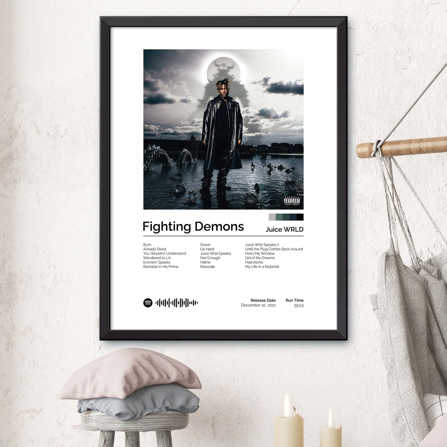 Juice WRLD - Fighting Demons Album Cover Print