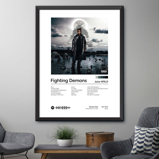 Juice WRLD - Fighting Demons Album Cover Print