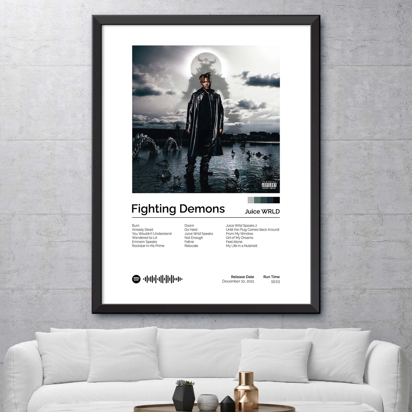 Juice WRLD - Fighting Demons Album Cover Print