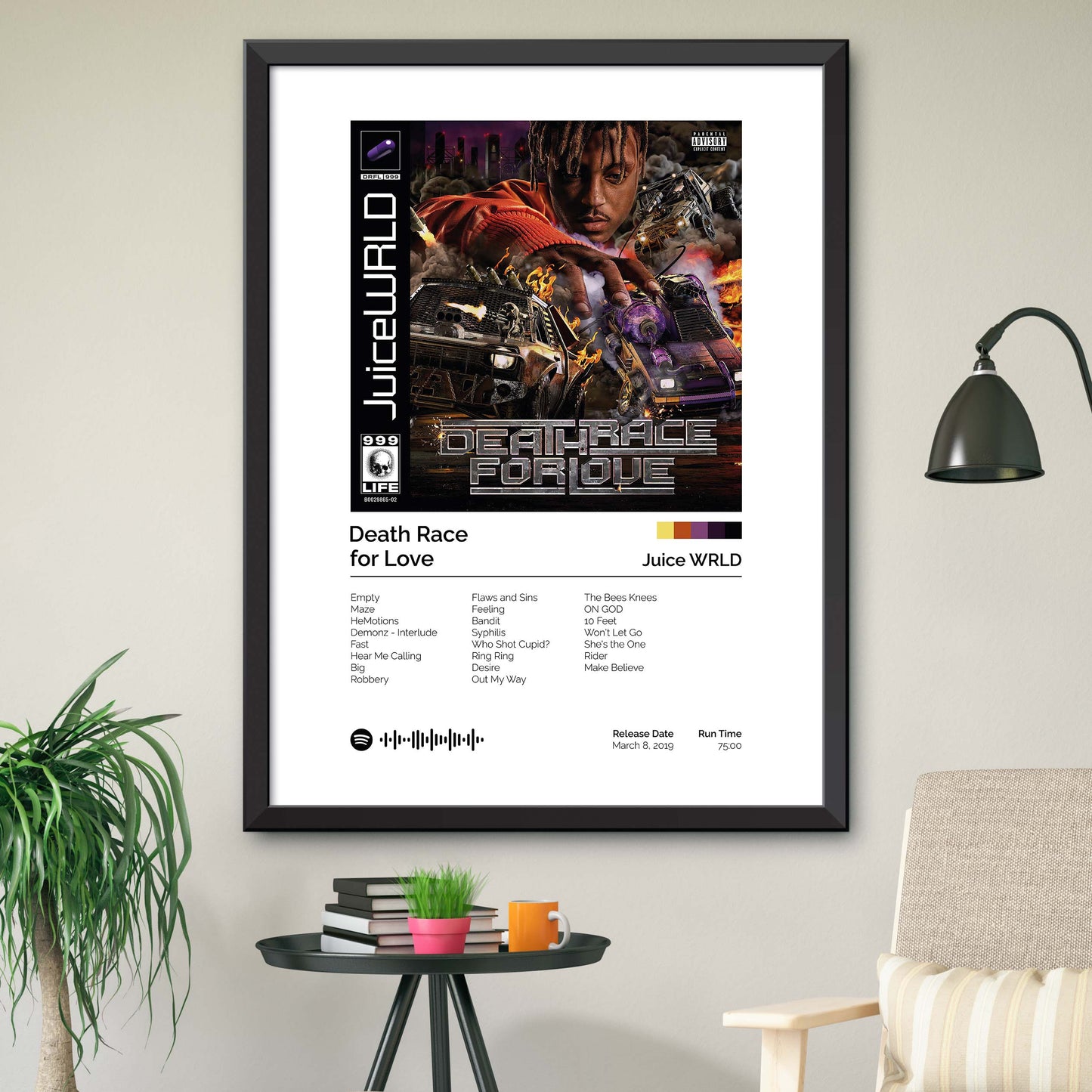 Juice Wrld - Death Race for Love Album Cover Print