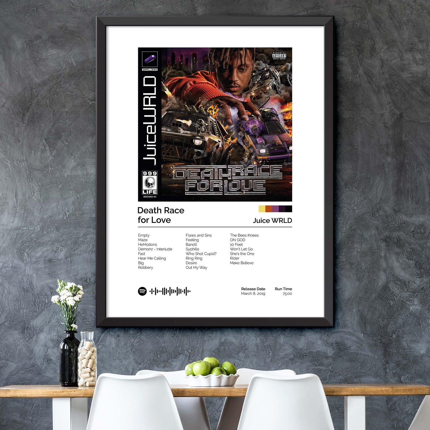 Juice Wrld - Death Race for Love Album Cover Print