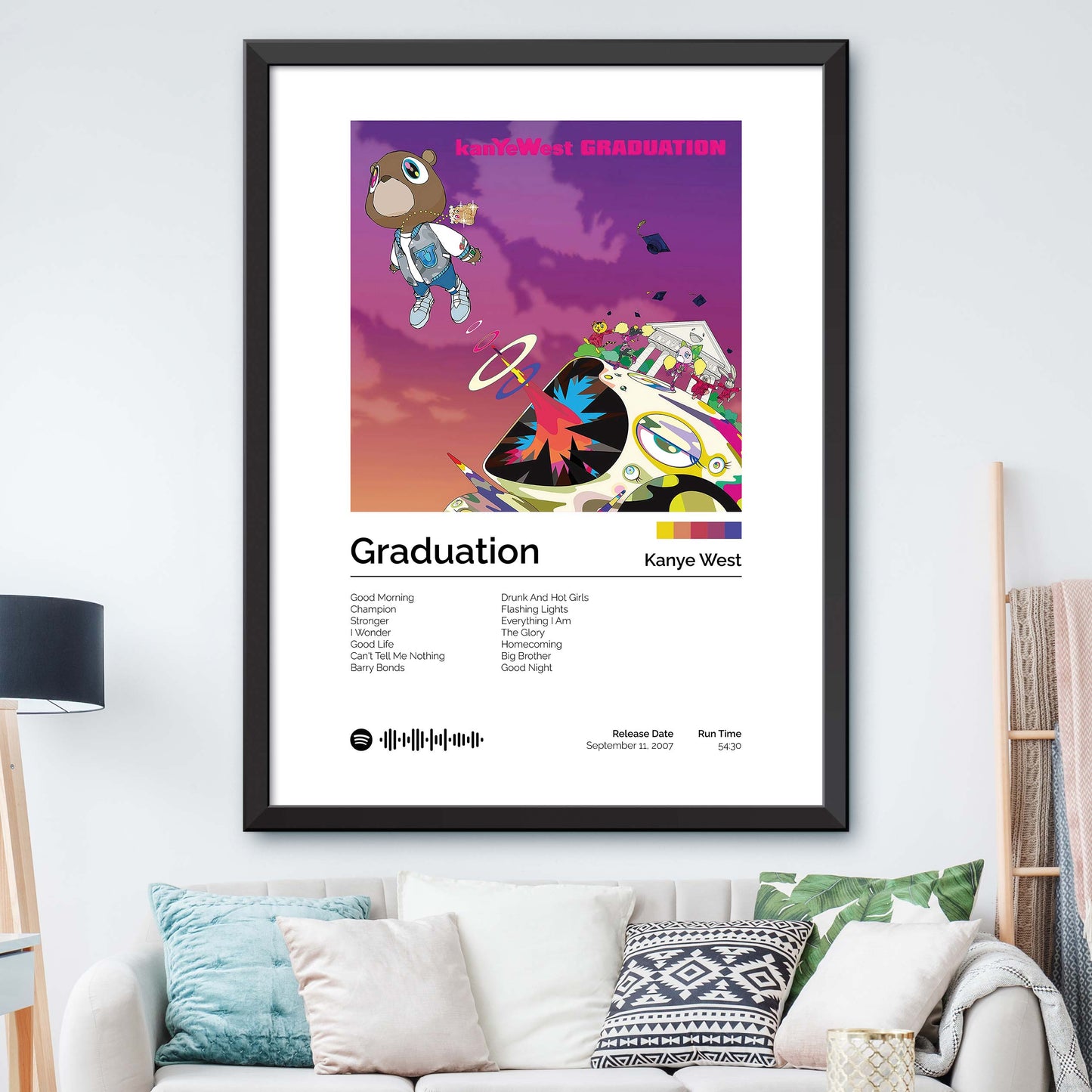 Kanye West - Graduation S1 Album Cover Print
