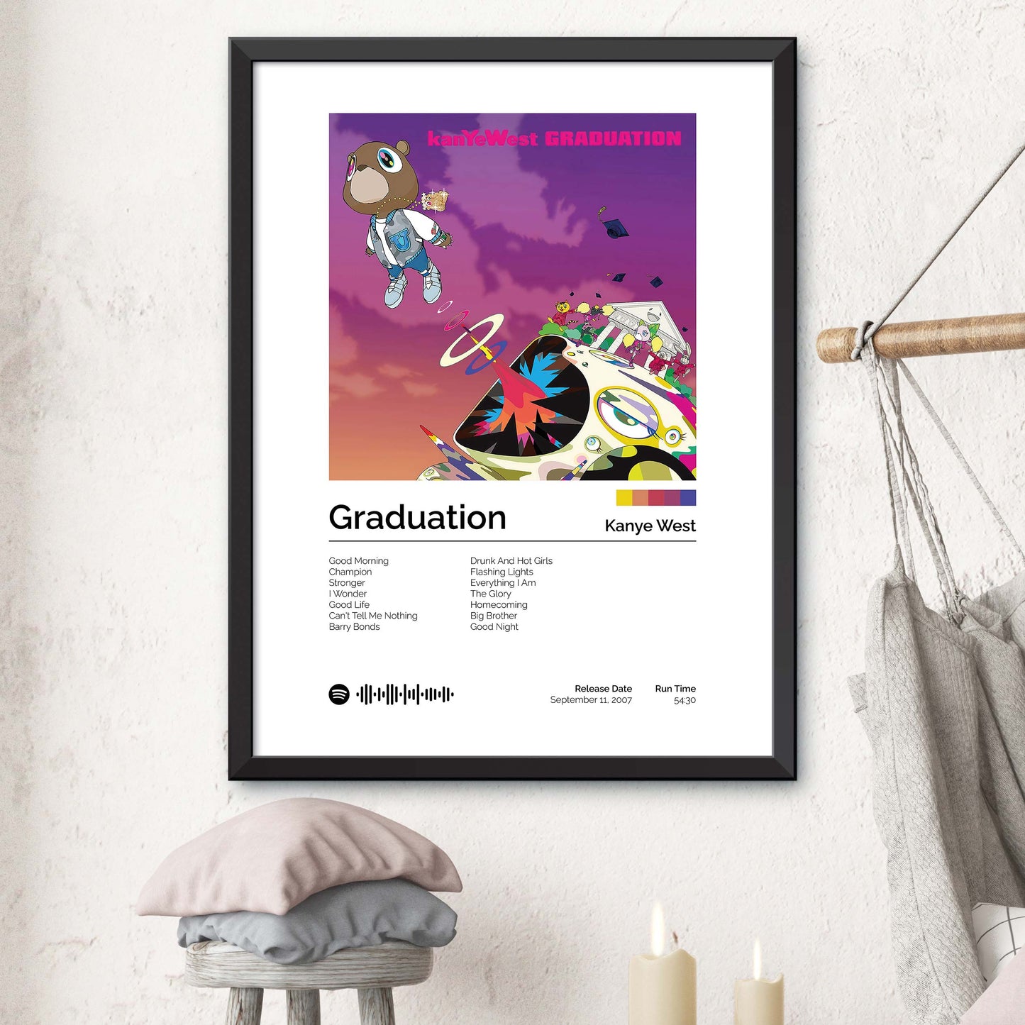 Kanye West - Graduation S1 Album Cover Print