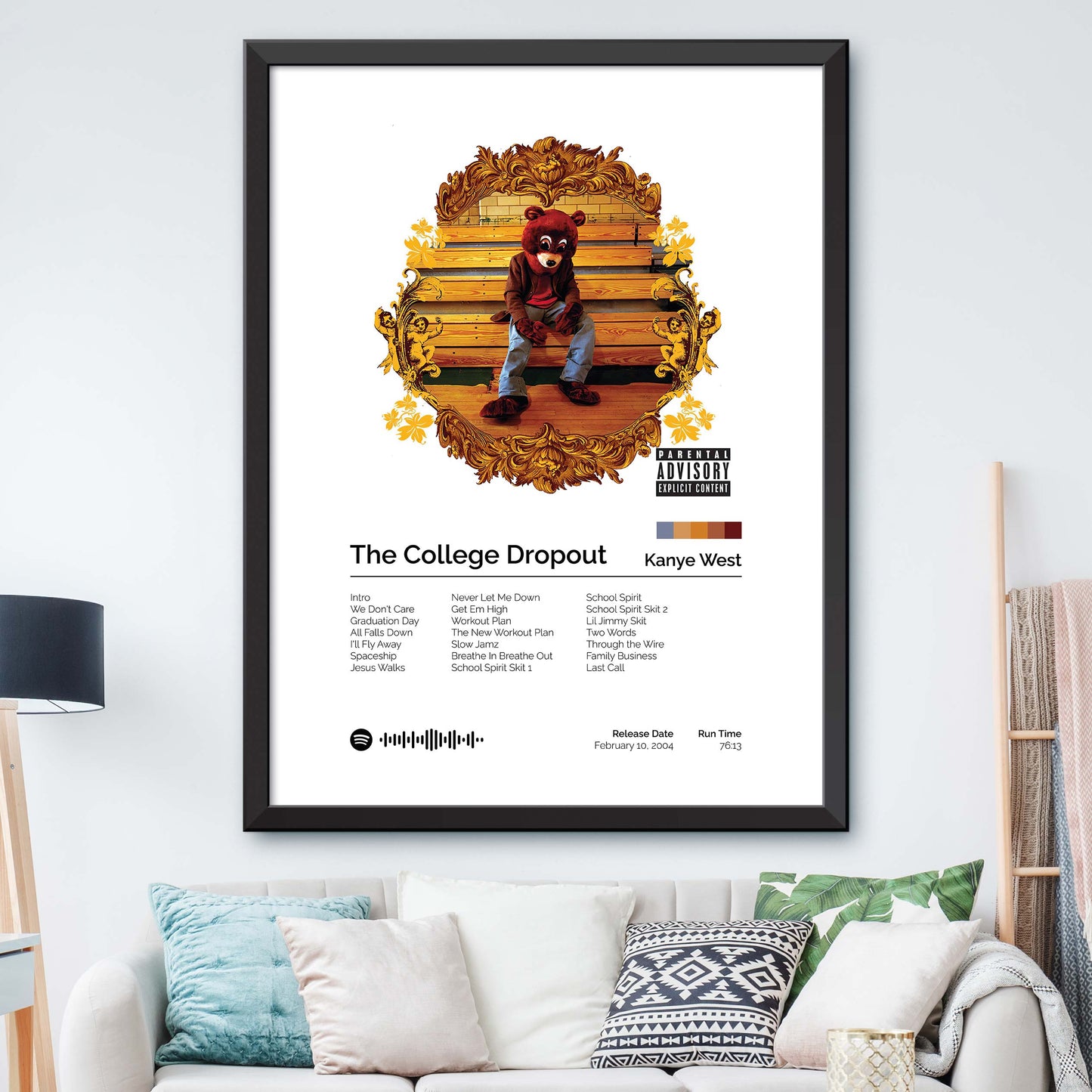 Kanye West - The College Dropout Album Cover Print