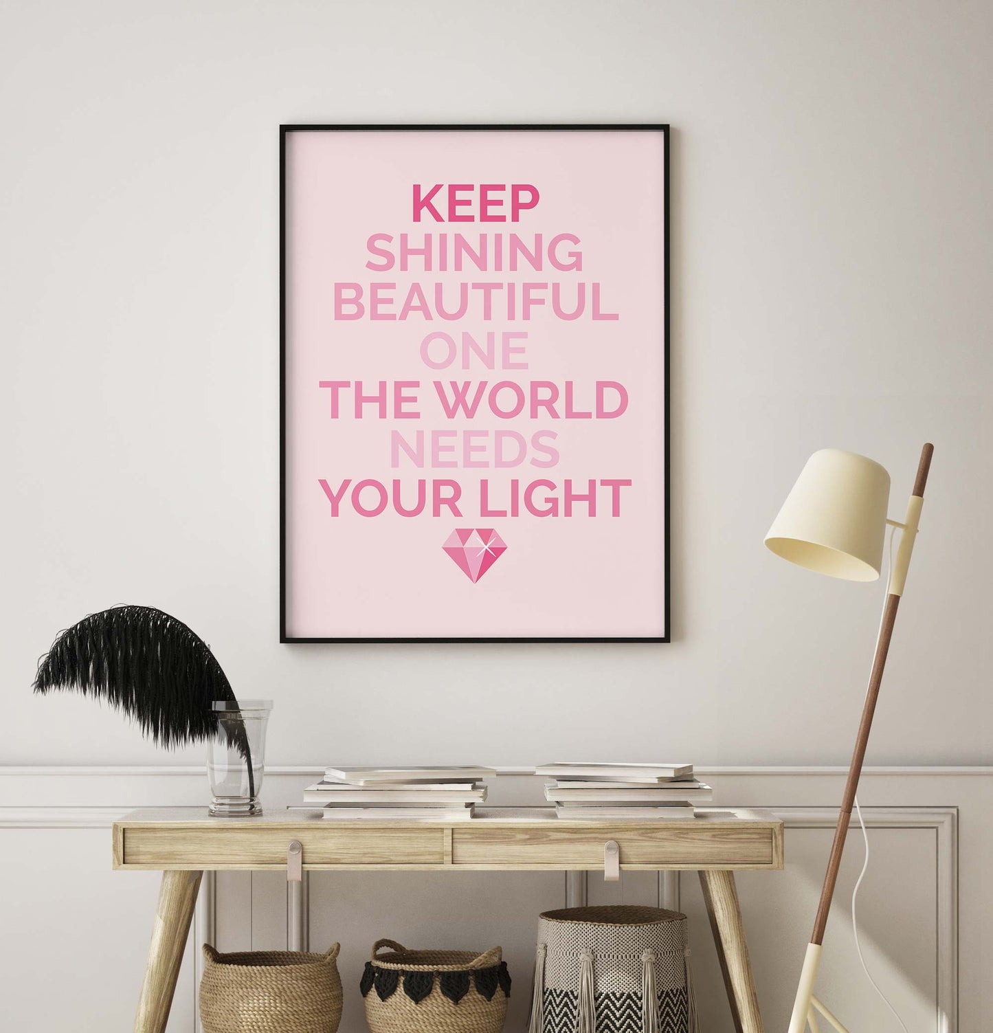 Pink Keep Shining Print