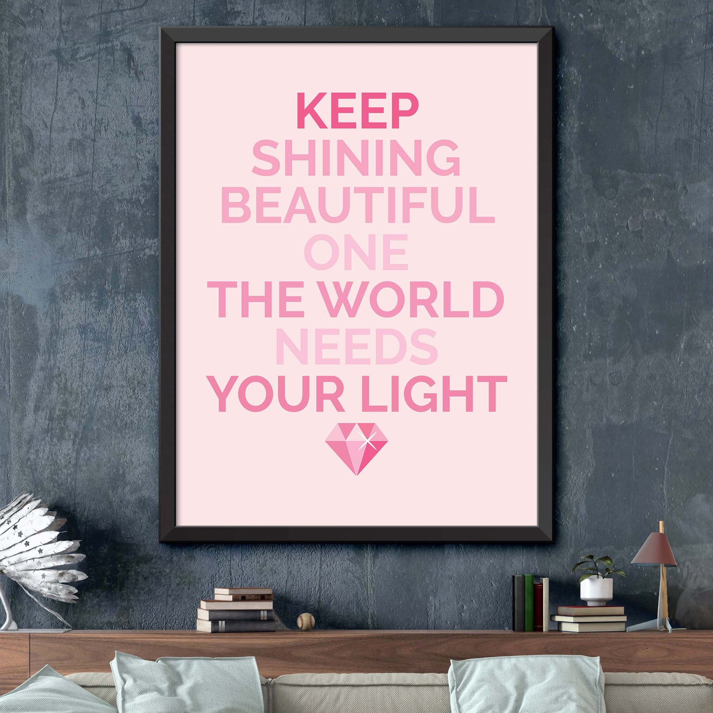 Pink Keep Shining Print