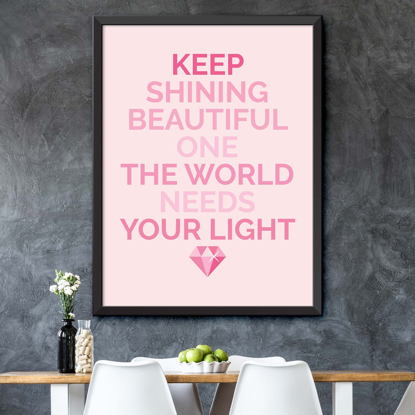 Pink Keep Shining Print