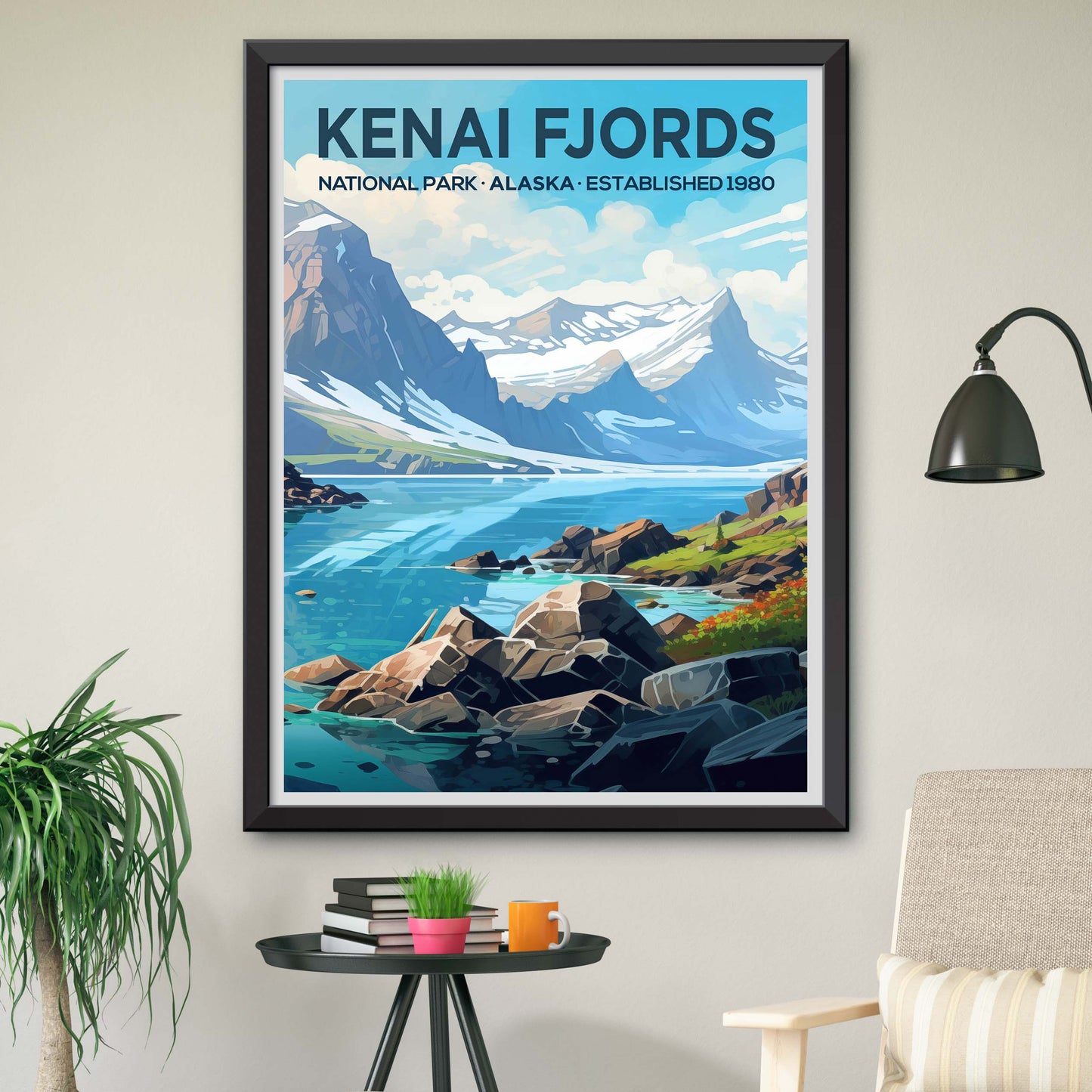 Kenai Fjords National Park Travel Print Wall Art Kenai Fjords Wall