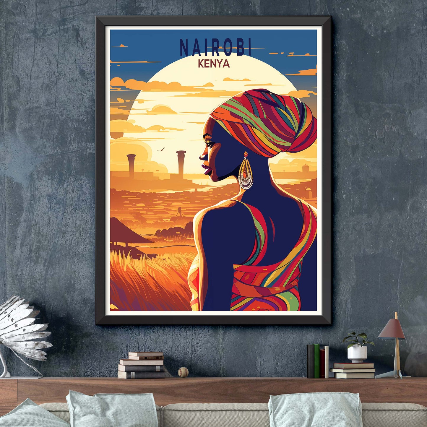 Nairobi Travel Poster Nairobi Print Kenya Art Print