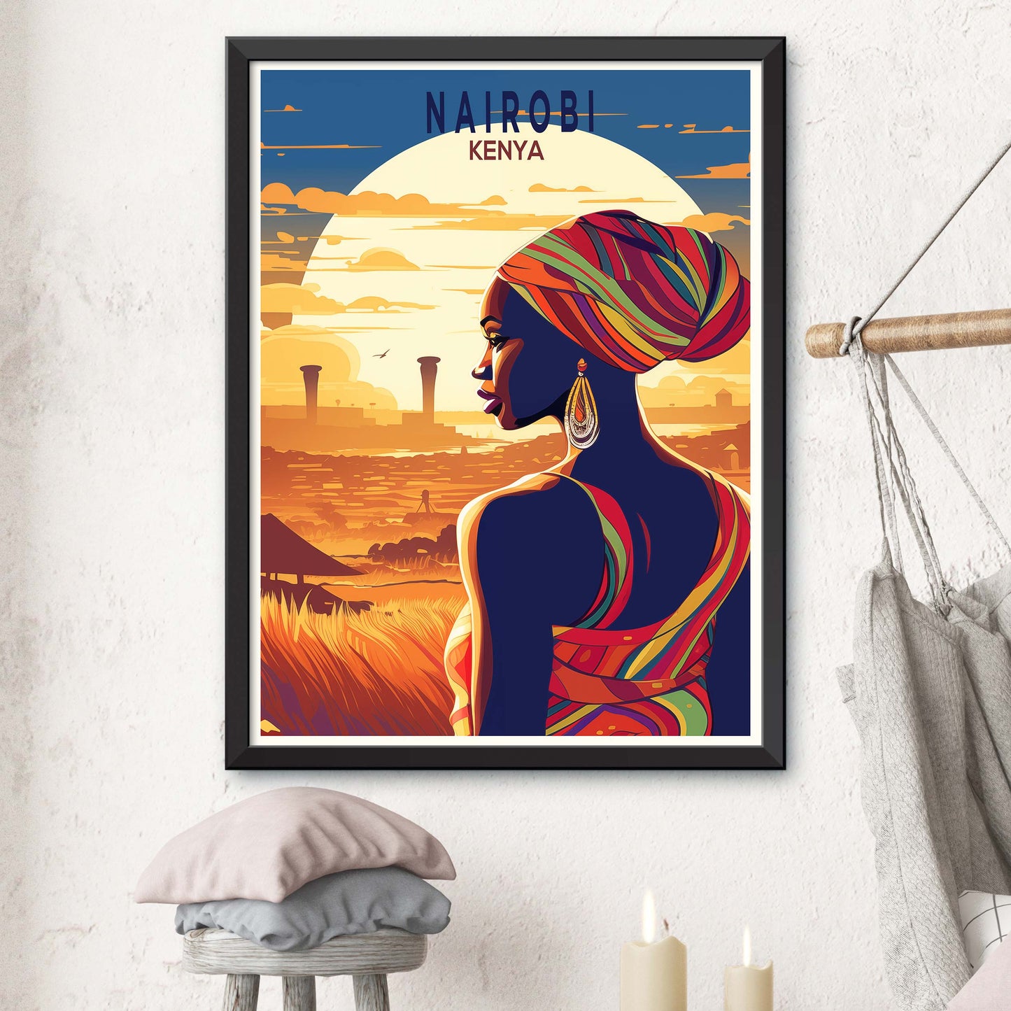 Nairobi Travel Poster Nairobi Print Kenya Art Print