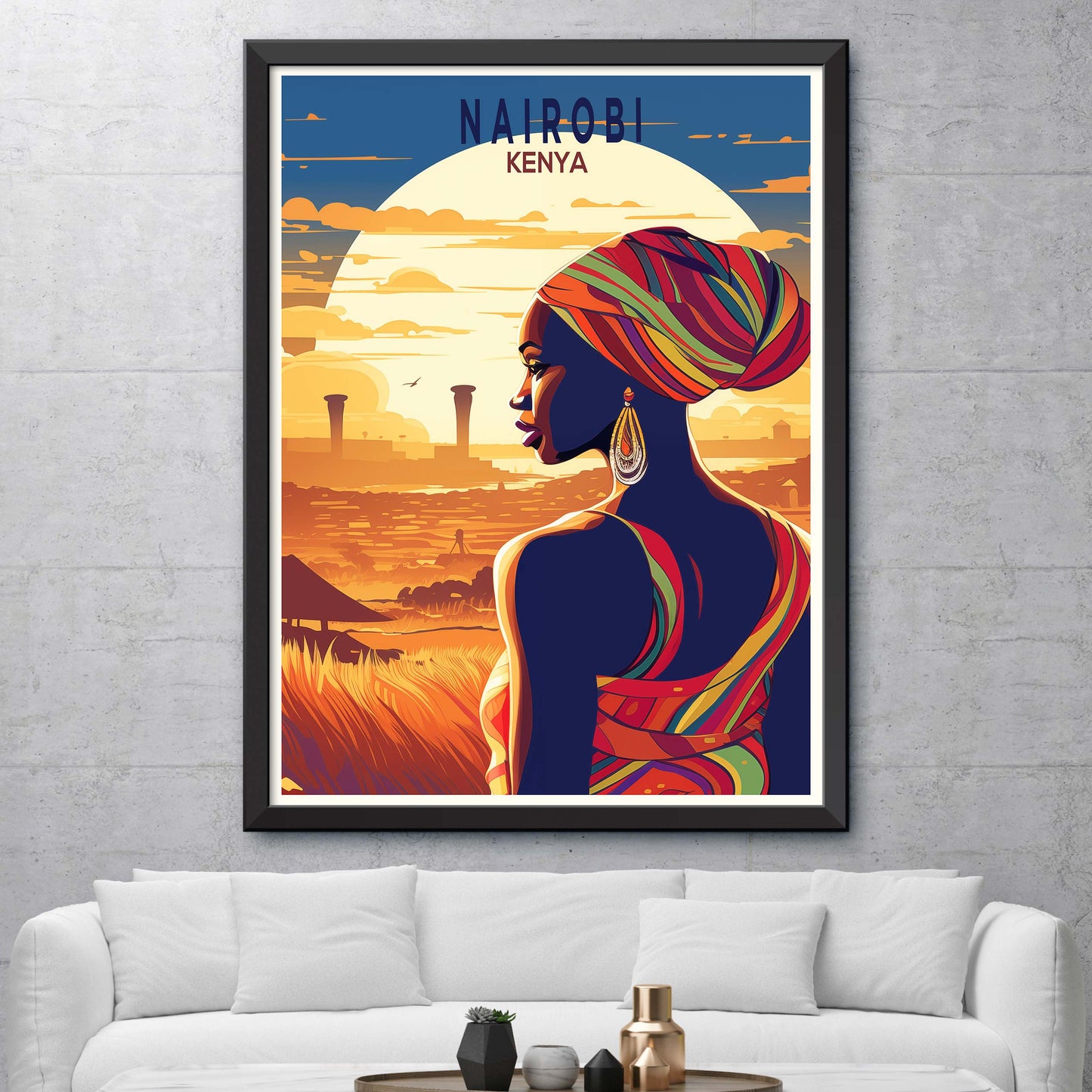 Nairobi Travel Poster Nairobi Print Kenya Art Print