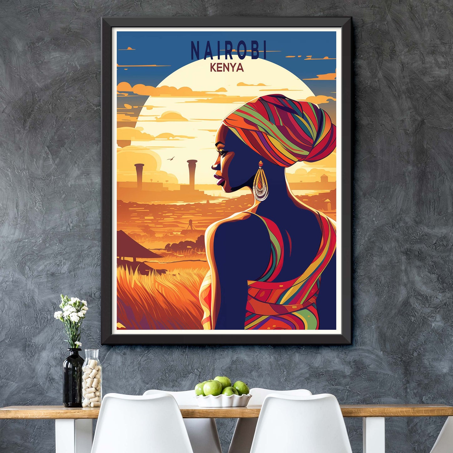 Nairobi Travel Poster Nairobi Print Kenya Art Print