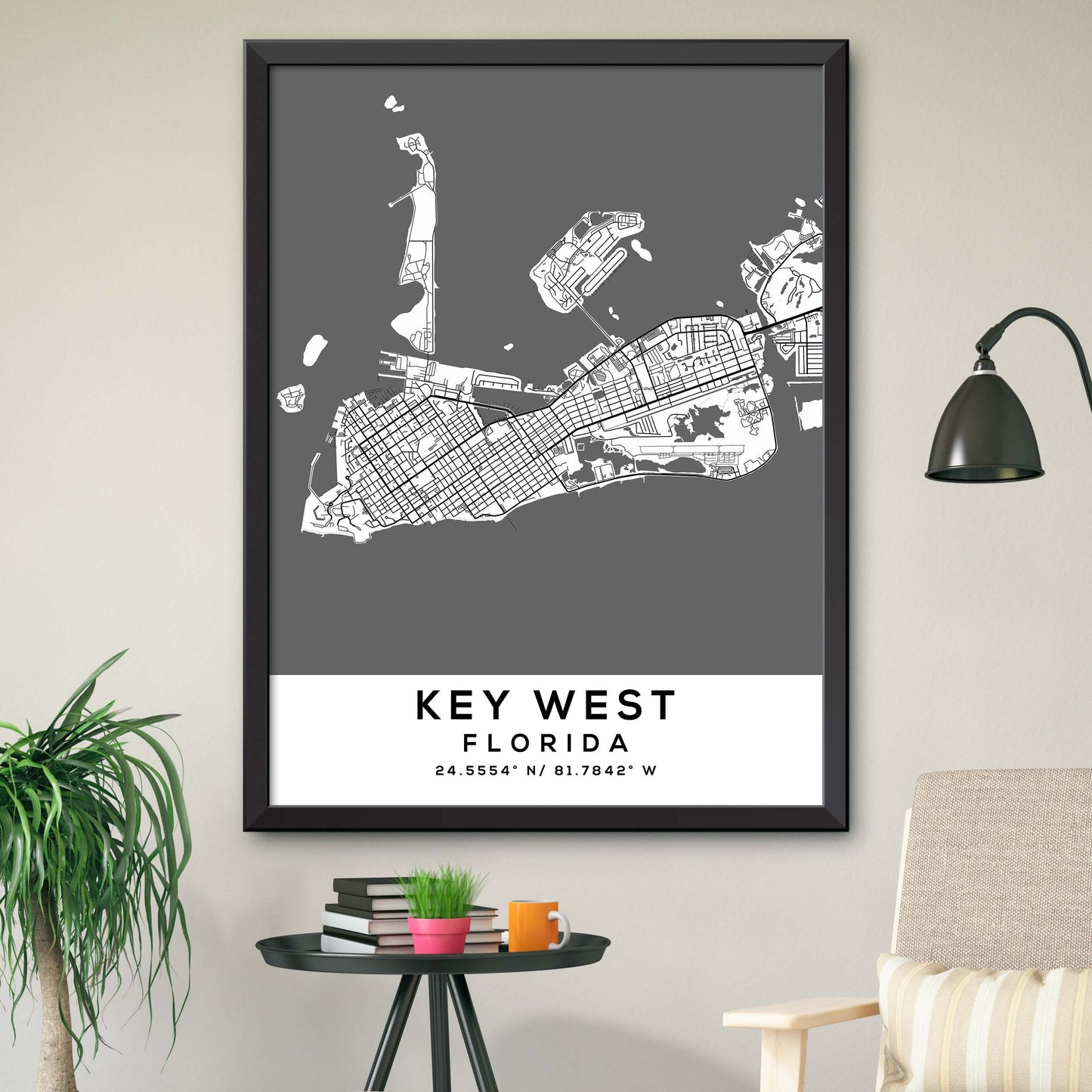 Key-West,Florida Map Print