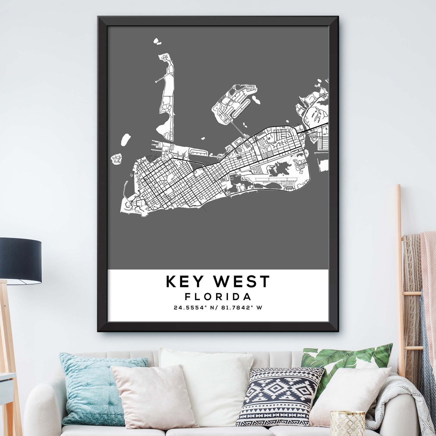 Key-West,Florida Map Print