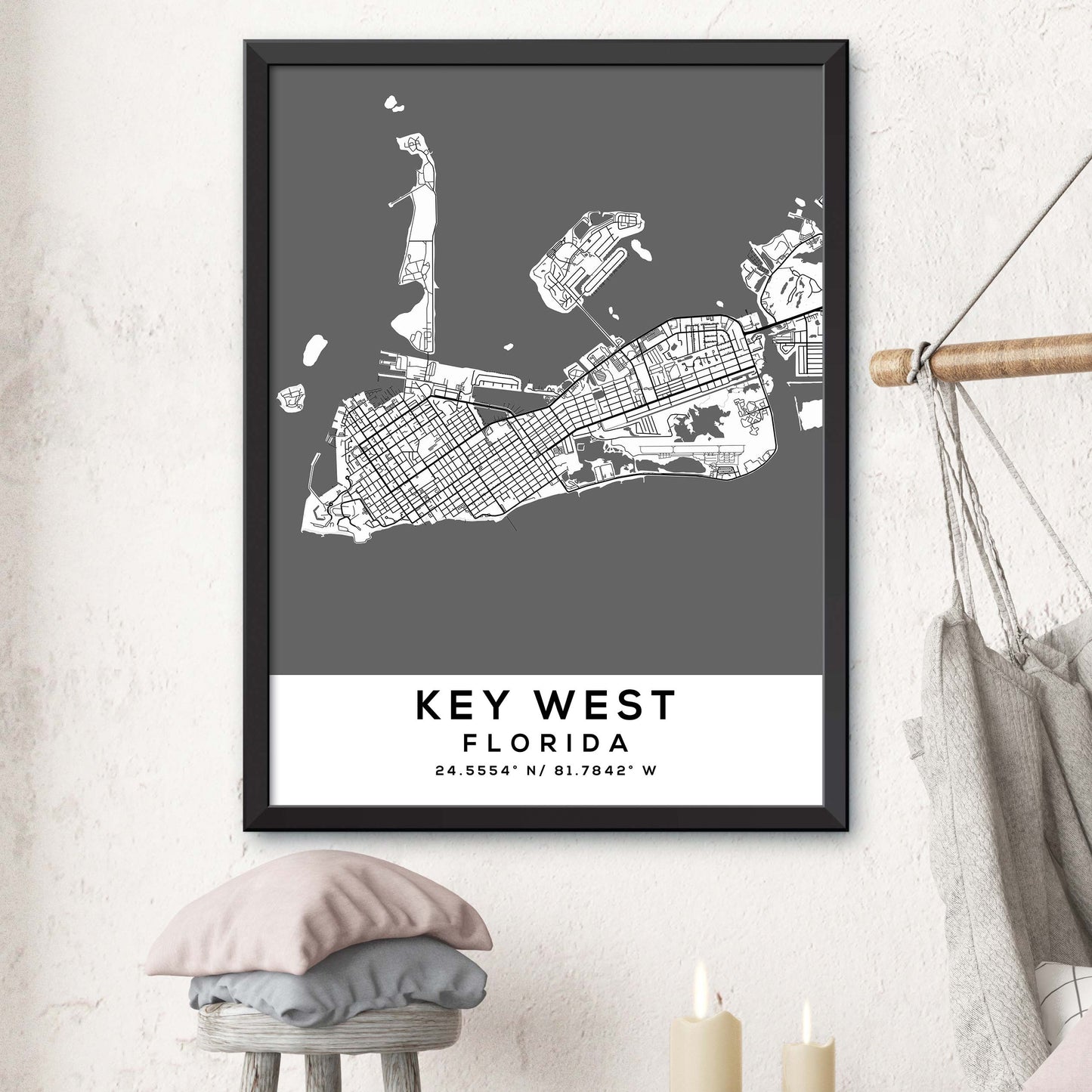 Key-West,Florida Map Print