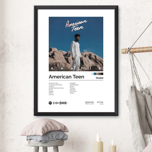 Khalid - American Teen Album Cover Print