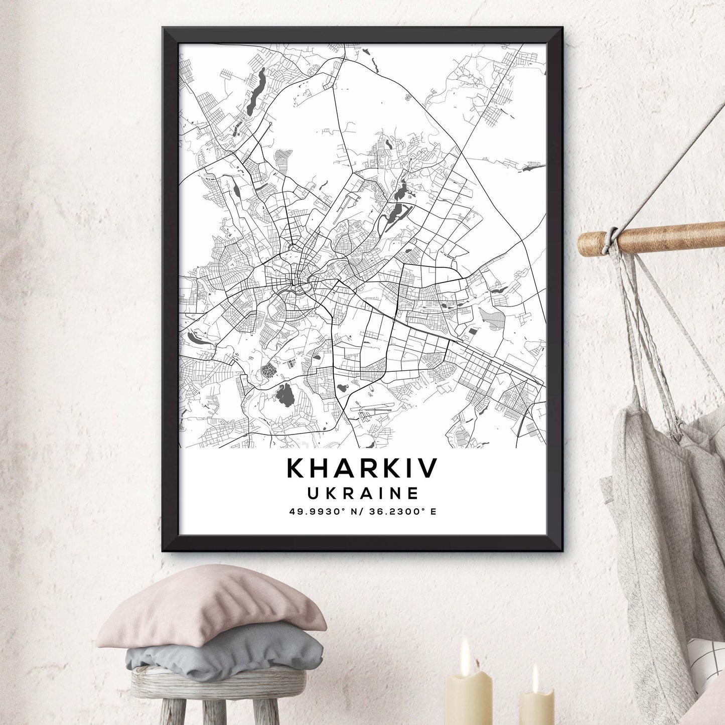 Kharkiv,Ukraine Map Print