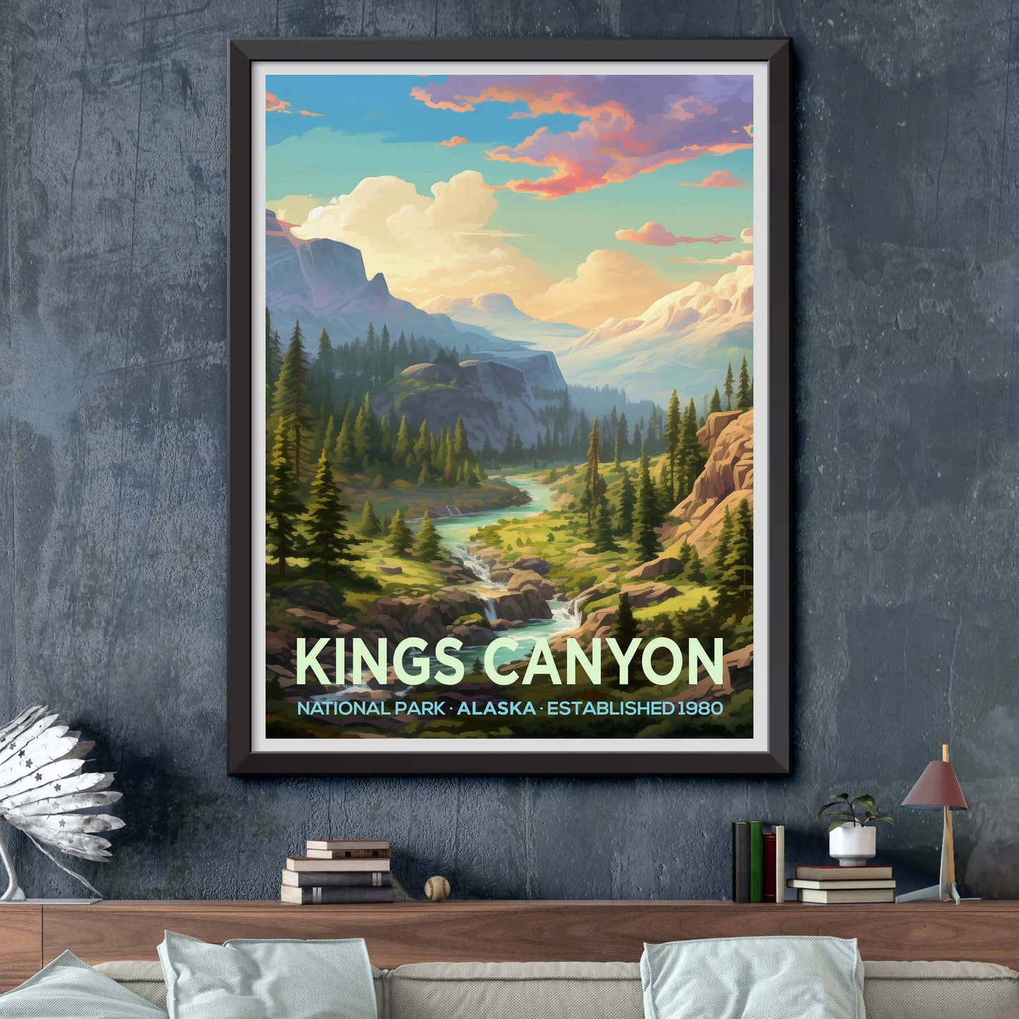 Kings Canyon National Park Travel Print Wall Art Kings Canyon National Park Wall