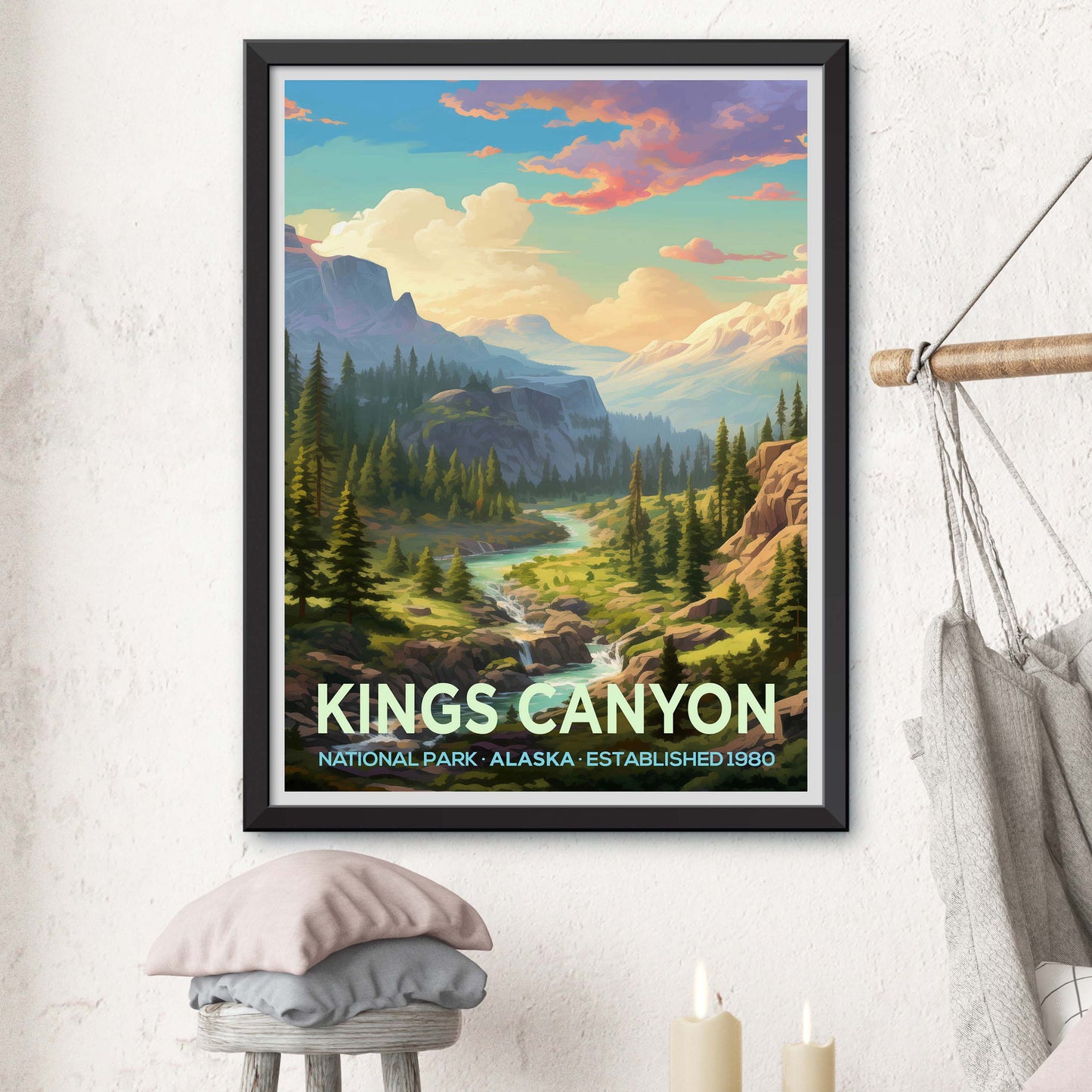 Kings Canyon National Park Travel Print Wall Art Kings Canyon National Park Wall