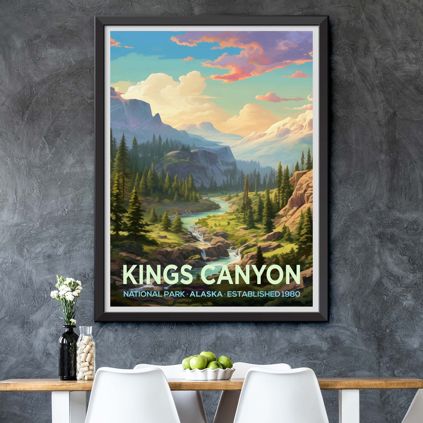 Kings Canyon National Park Travel Print Wall Art Kings Canyon National Park Wall