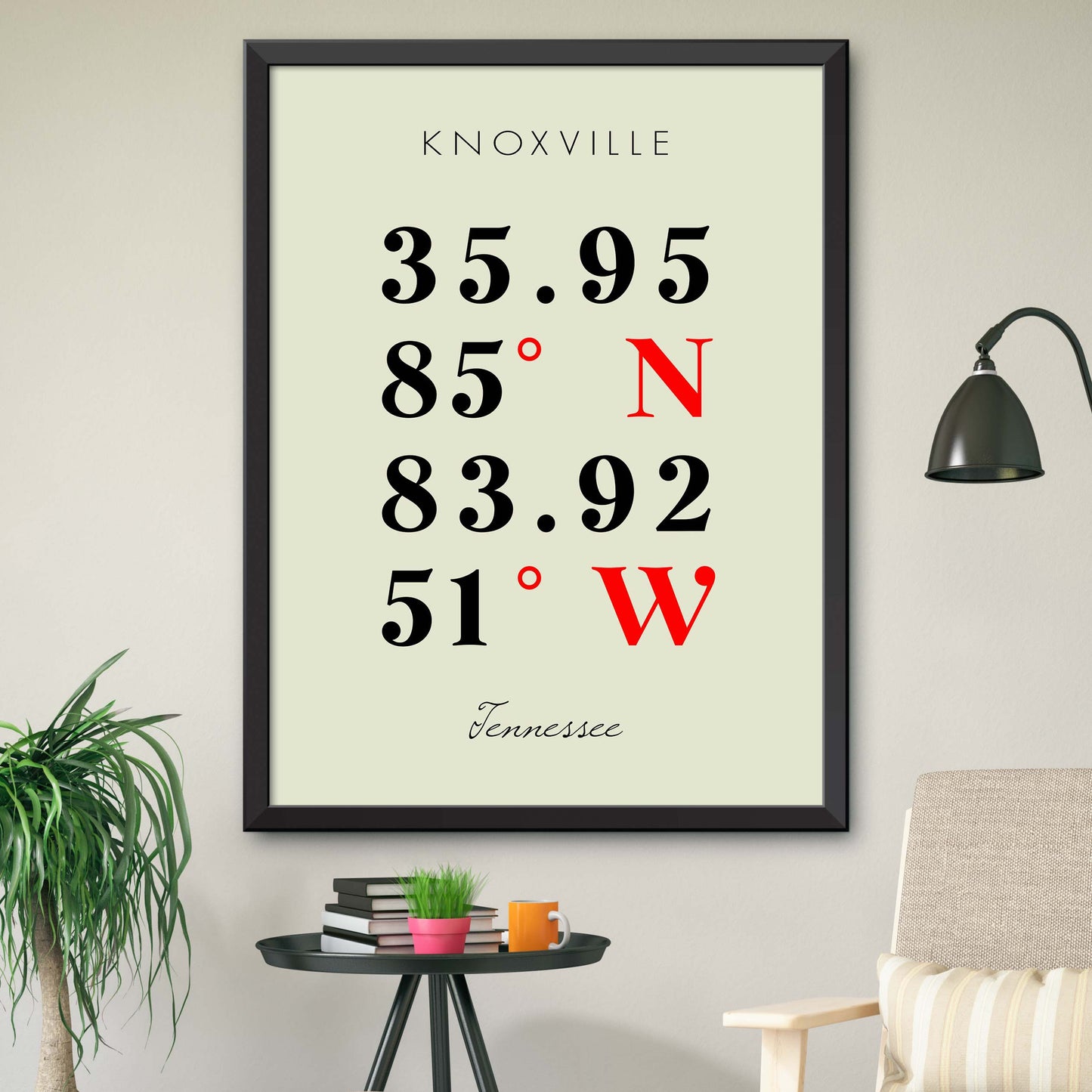Knoxville Coordinate Map