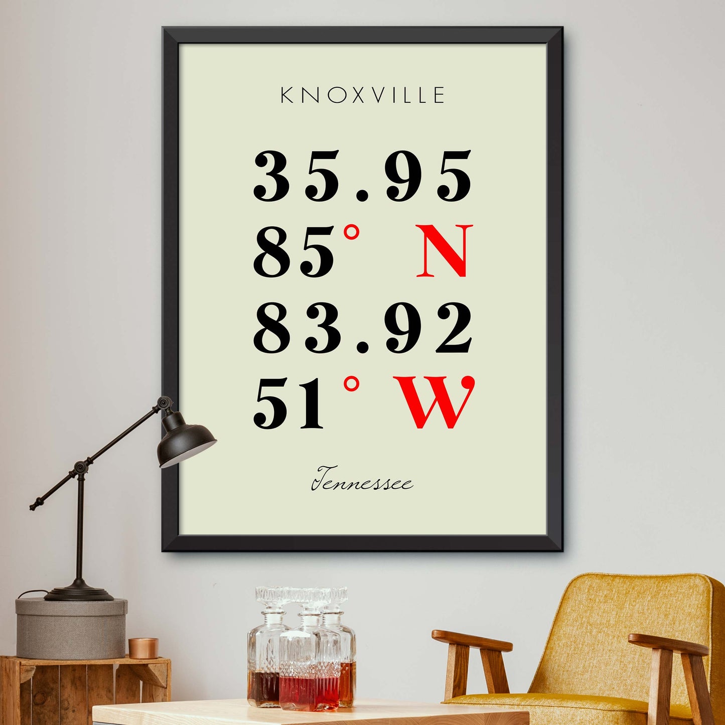 Knoxville Coordinate Map