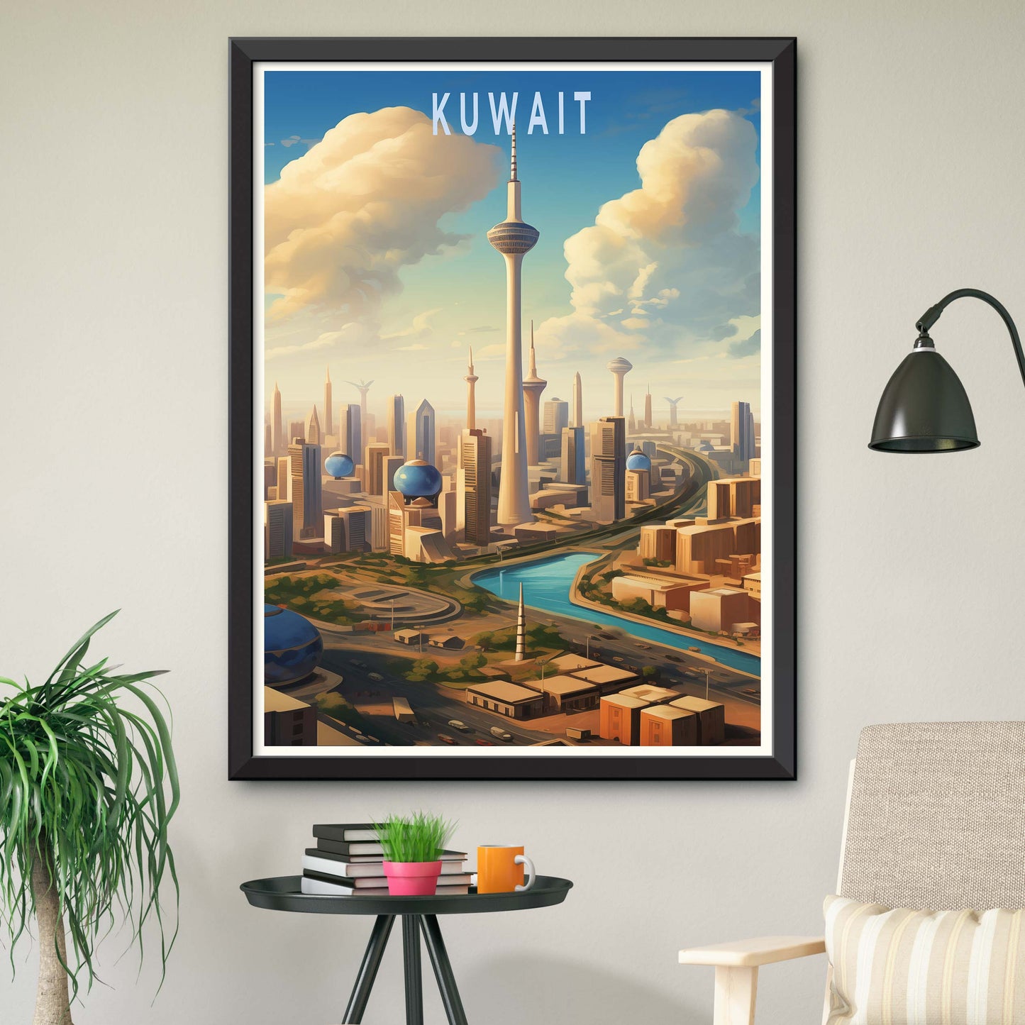 Kuwait City Poster - Kuwait Wall Art - Kuwait Photography - Kuwait Towers Print