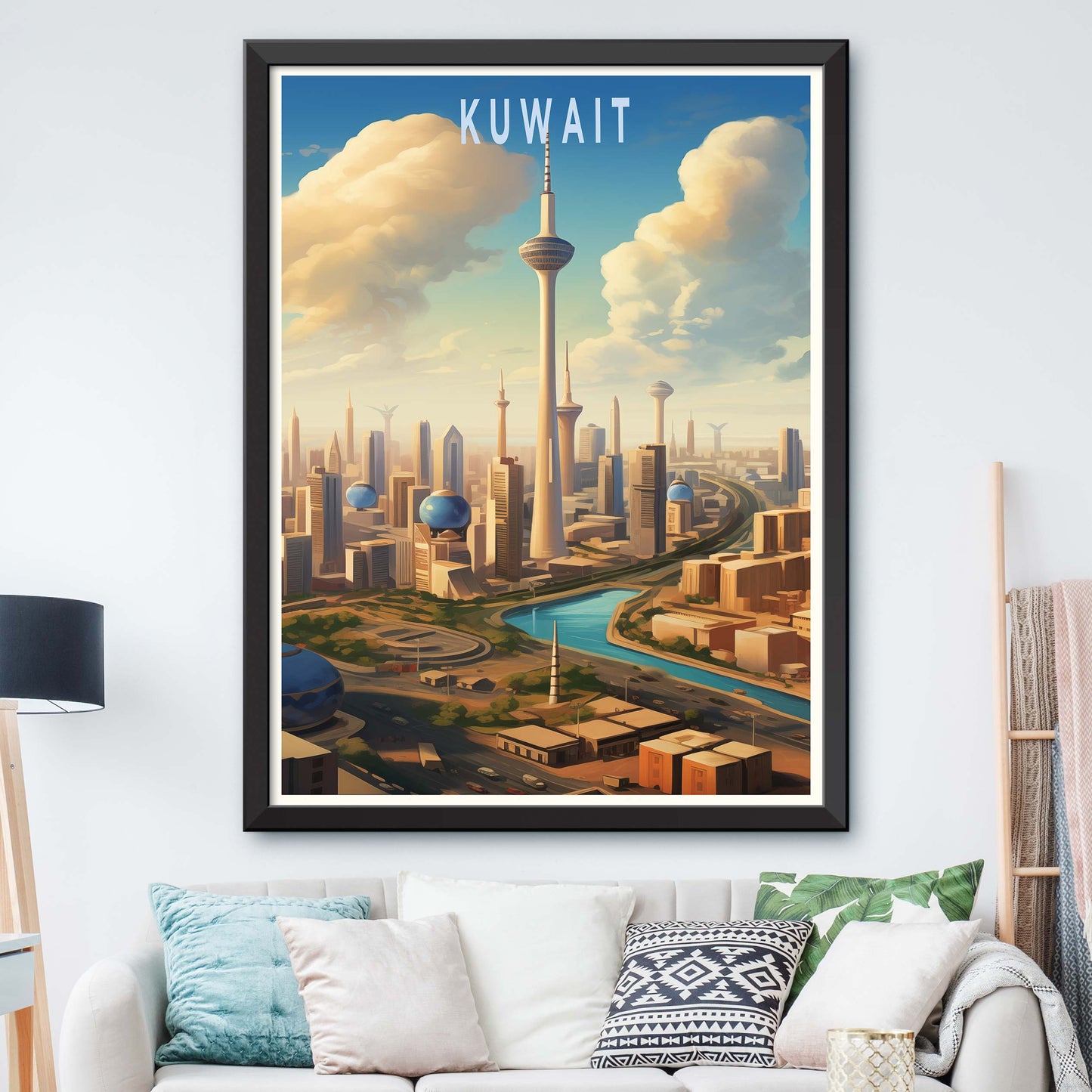 Kuwait City Poster - Kuwait Wall Art - Kuwait Photography - Kuwait Towers Print