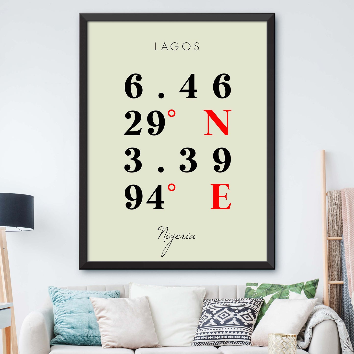 Lagos Coordinate Map