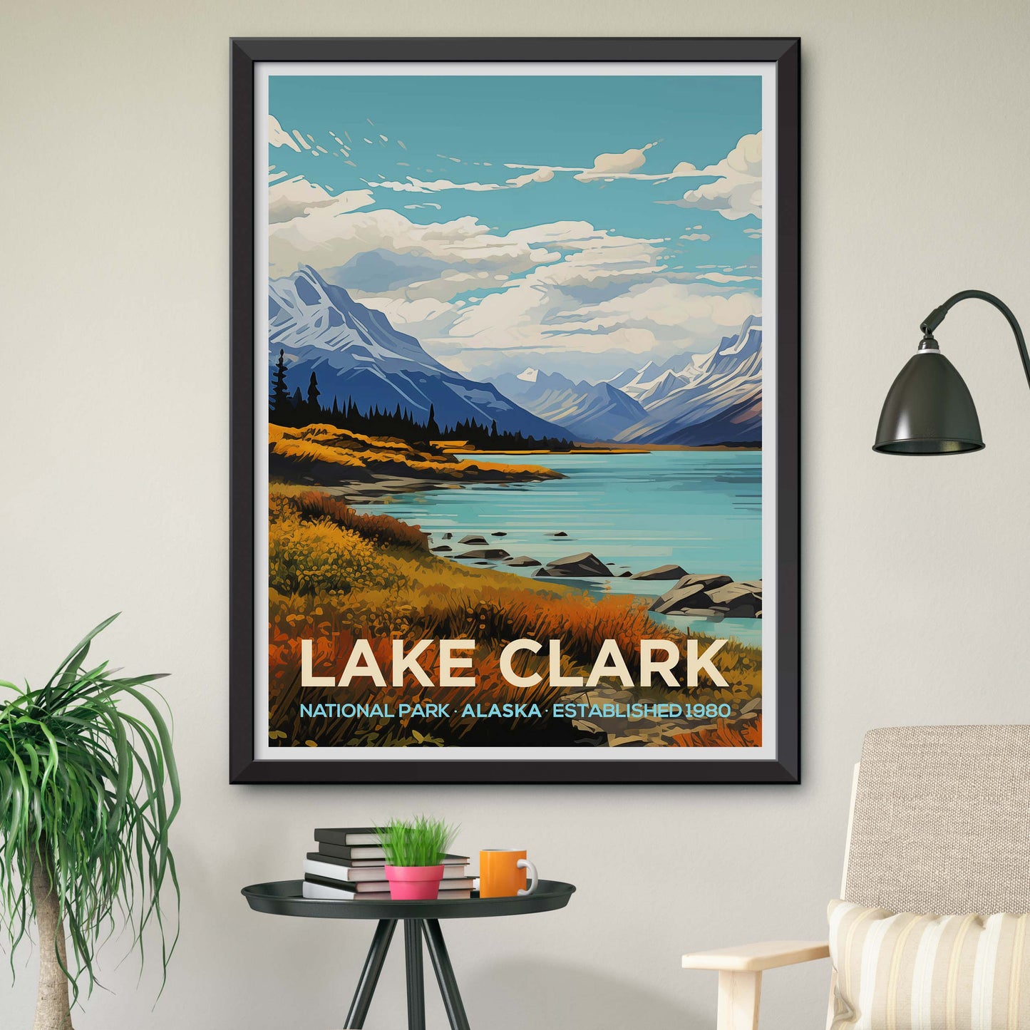 Lake Clark National Park Poster, National Park Gift, Nature Lover Gift, Printable Wall Art