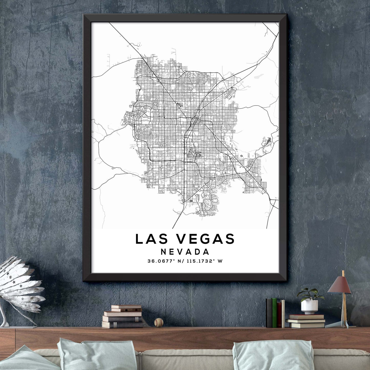 Las-Vegas,Nevada Map Print