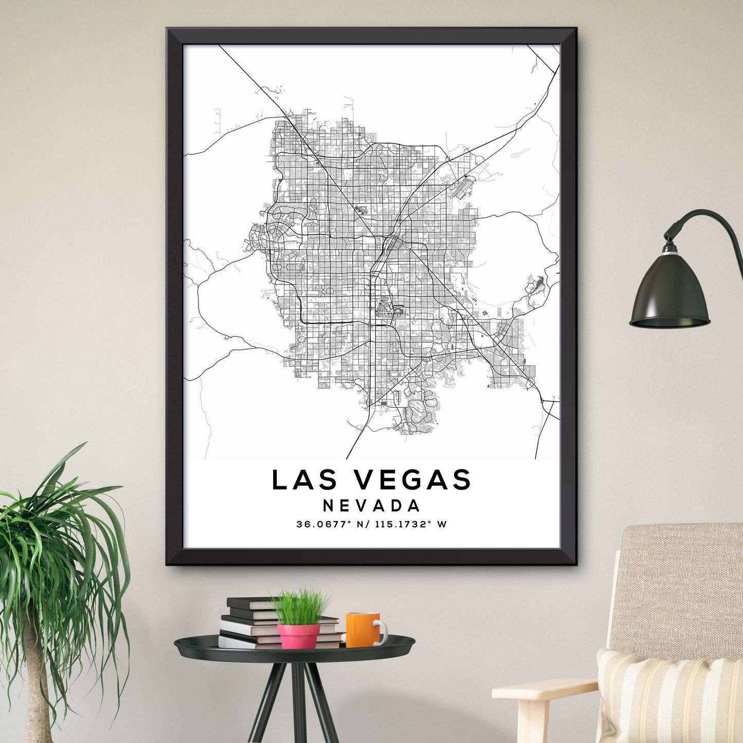 Las-Vegas,Nevada Map Print