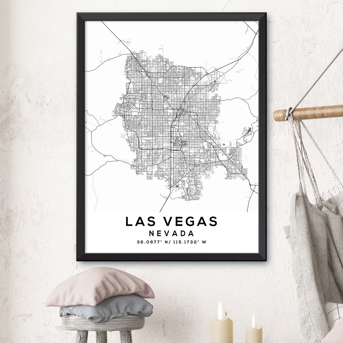 Las-Vegas,Nevada Map Print