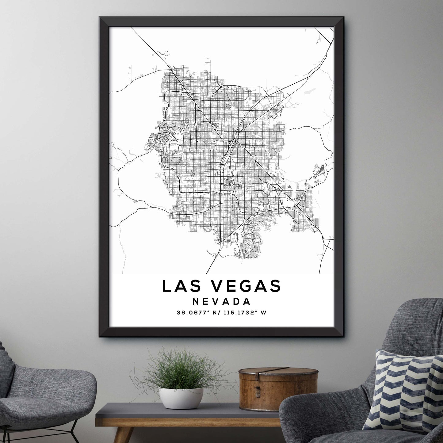 Las-Vegas,Nevada Map Print