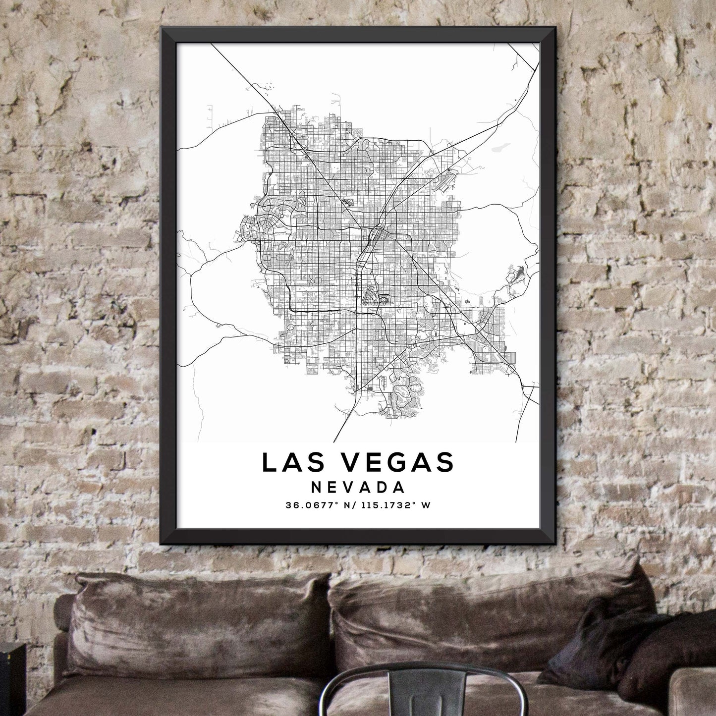 Las-Vegas,Nevada Map Print