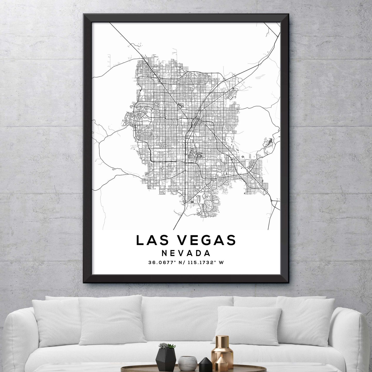 Las-Vegas,Nevada Map Print