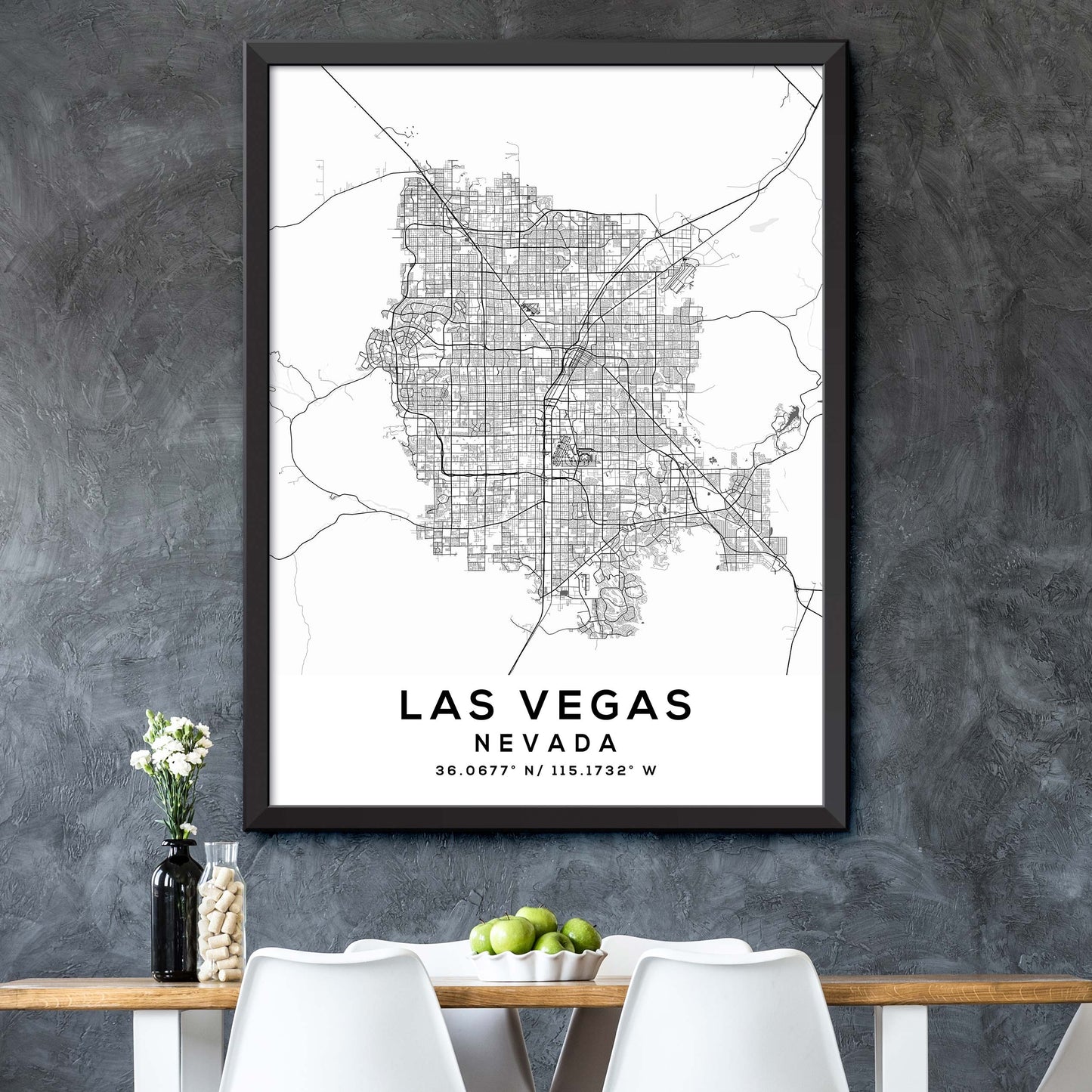 Las-Vegas,Nevada Map Print