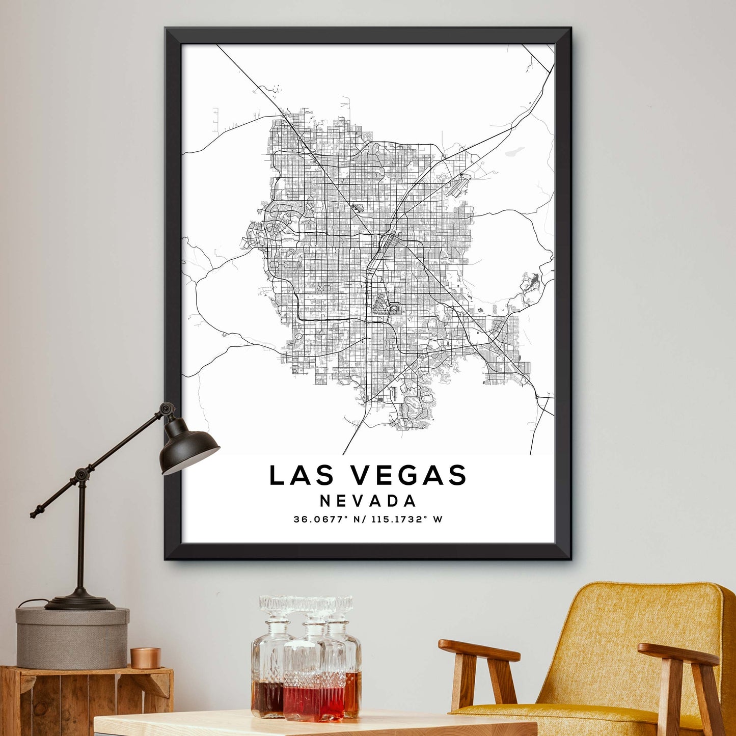 Las-Vegas,Nevada Map Print